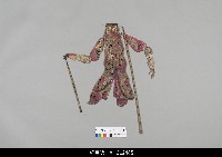 藏品(中國湖北皮影戲偶身-武旦)的圖片